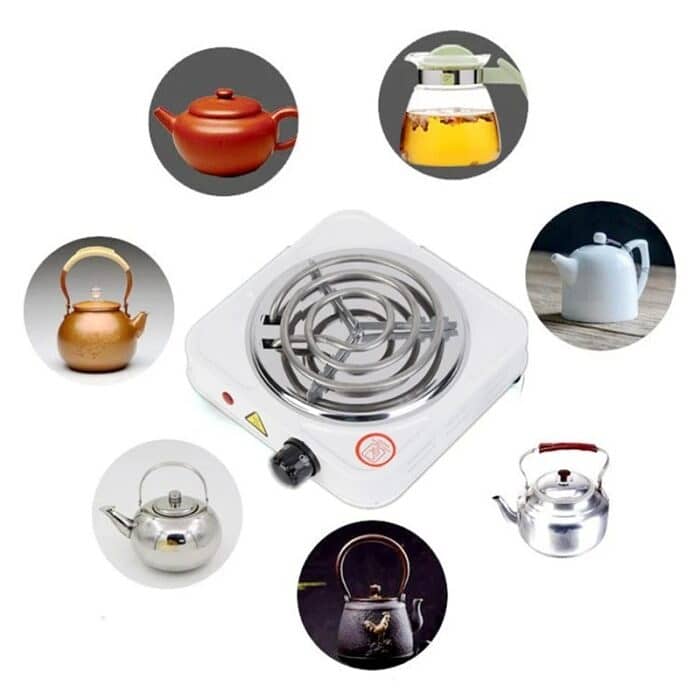 Single electric stove silver criest 1