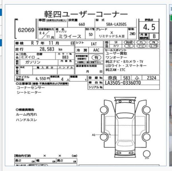 Daihatsu Mira 2022 GSA III 4.5 Grade Fresh Clear 11