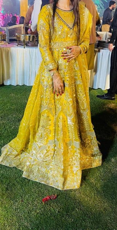 bridal mehndi dress | wedding dress |bridal maxi|party dress 0