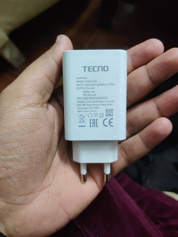 Tecno Original Charger 1