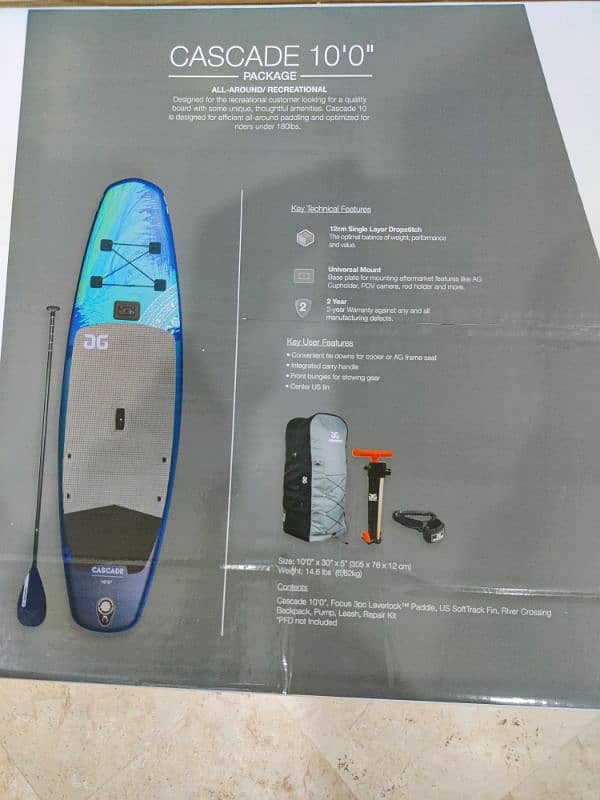 Aquaglide Cascade 10 SUP Boat Full Kit 2