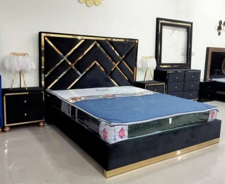 luxury style brand New bed set use high quality material 13