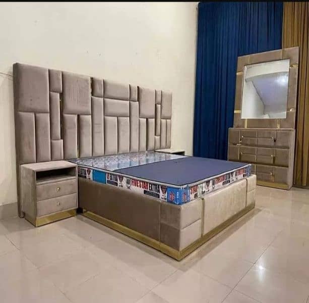 luxury style brand New bed set use high quality material 14