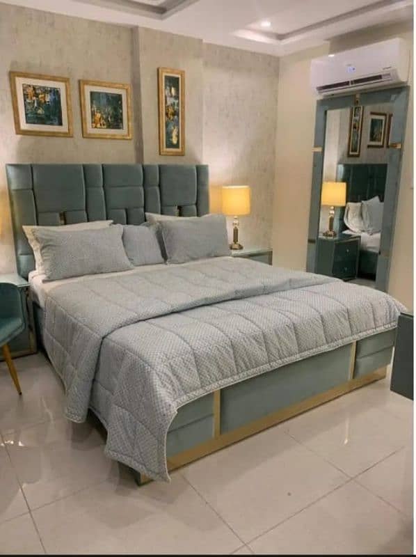 luxury style brand New bed set use high quality material 15