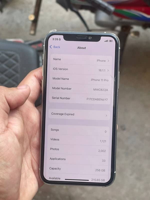 Iphone 11pro PTA approved urgent sale 8