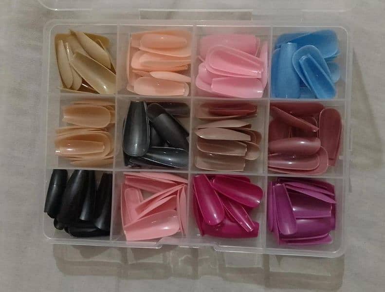 144 Pcs color full Nail box 0