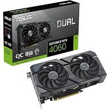 RTX 4060 DUAL OC ASUS with BOX & Accessories