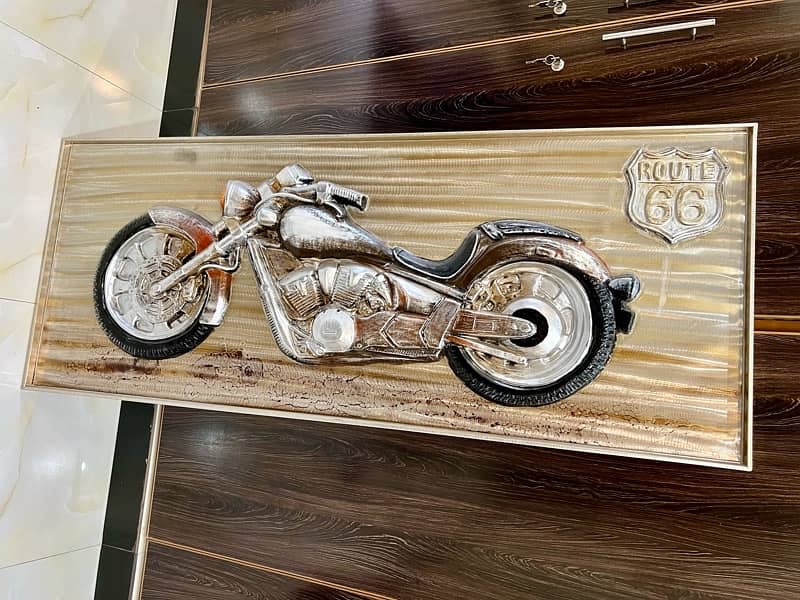 Premium Imported 3D Route 66 Harley Painting Portrait 0