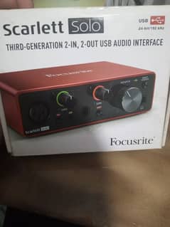 focusrite Scarlett third generation audio interface