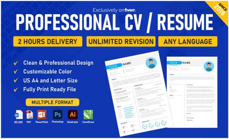 Professional CV & Resume maker 0