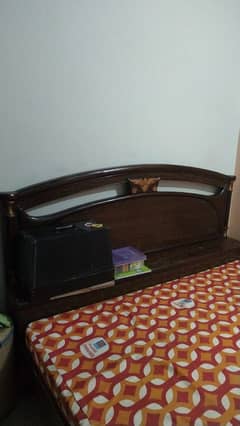 wooden bed