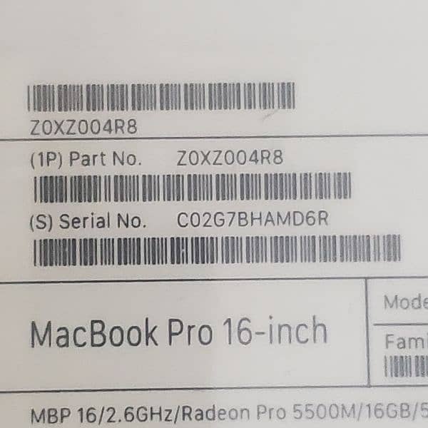 Mac book pro 16inch 4