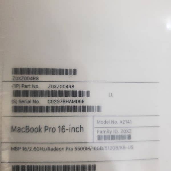 Mac book pro 16inch 10