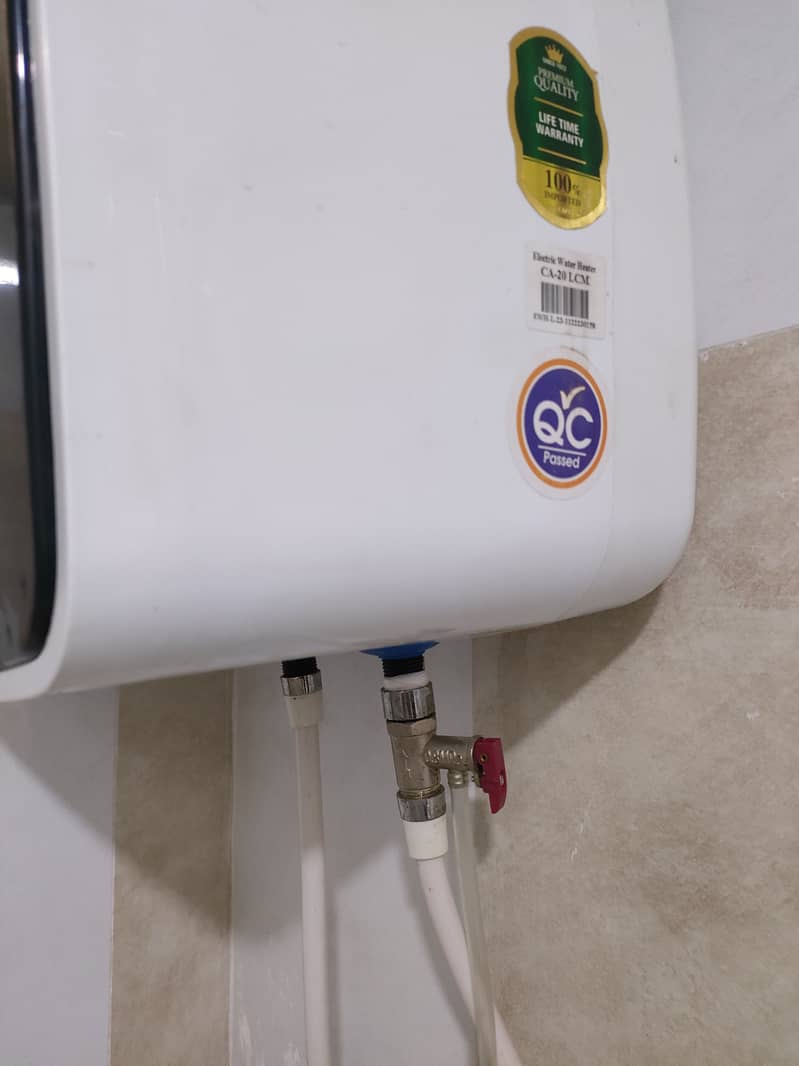 Canon electric water heater only one month used 2