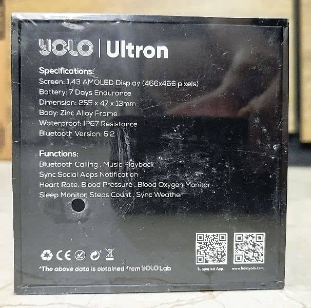 Brand New Yolo Ultron Smart Watch 2