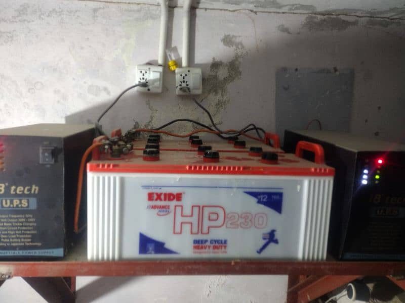 Exide HP 230 batteries and ups inverter 0