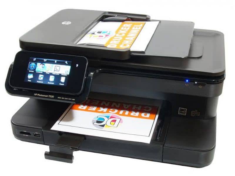 HP 7520  Wi-Fi printer color black print heavy duty printer 0