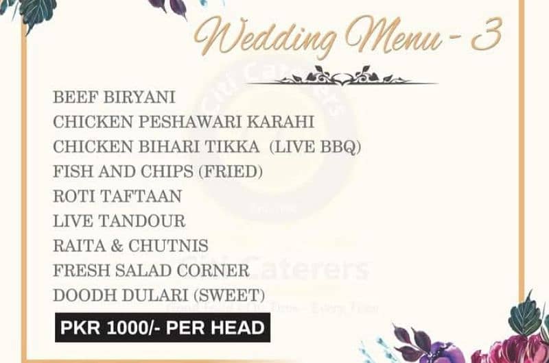 Urban catering Services Wedding Discounts package 5