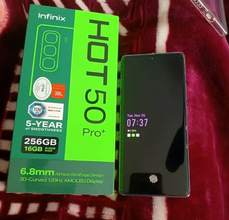 Infinix Hot 50 pro plus 8+8 256GB 0