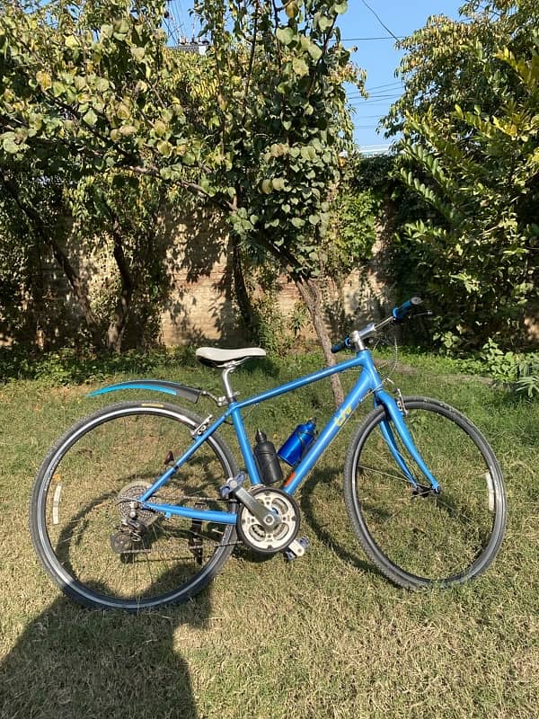 beautiful blue sports bicycle for sale 2