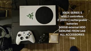 XBOX SERIES S full genuine, all accessories