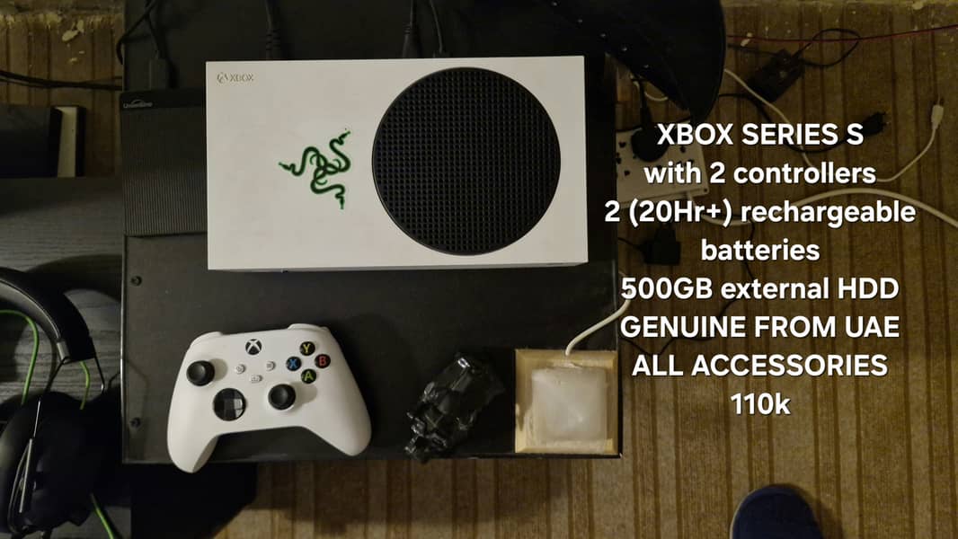 XBOX SERIES S full genuine, all accessories 0