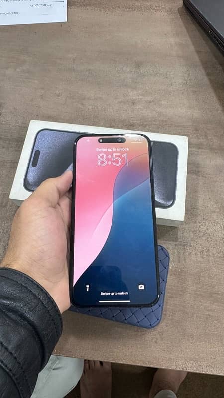 iphone 15 pro max 256 gb Blue titanium color 5