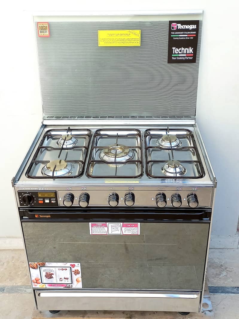 Imported Cooking Range Tecnogas Oven 5 Burners Technogas Italian 0