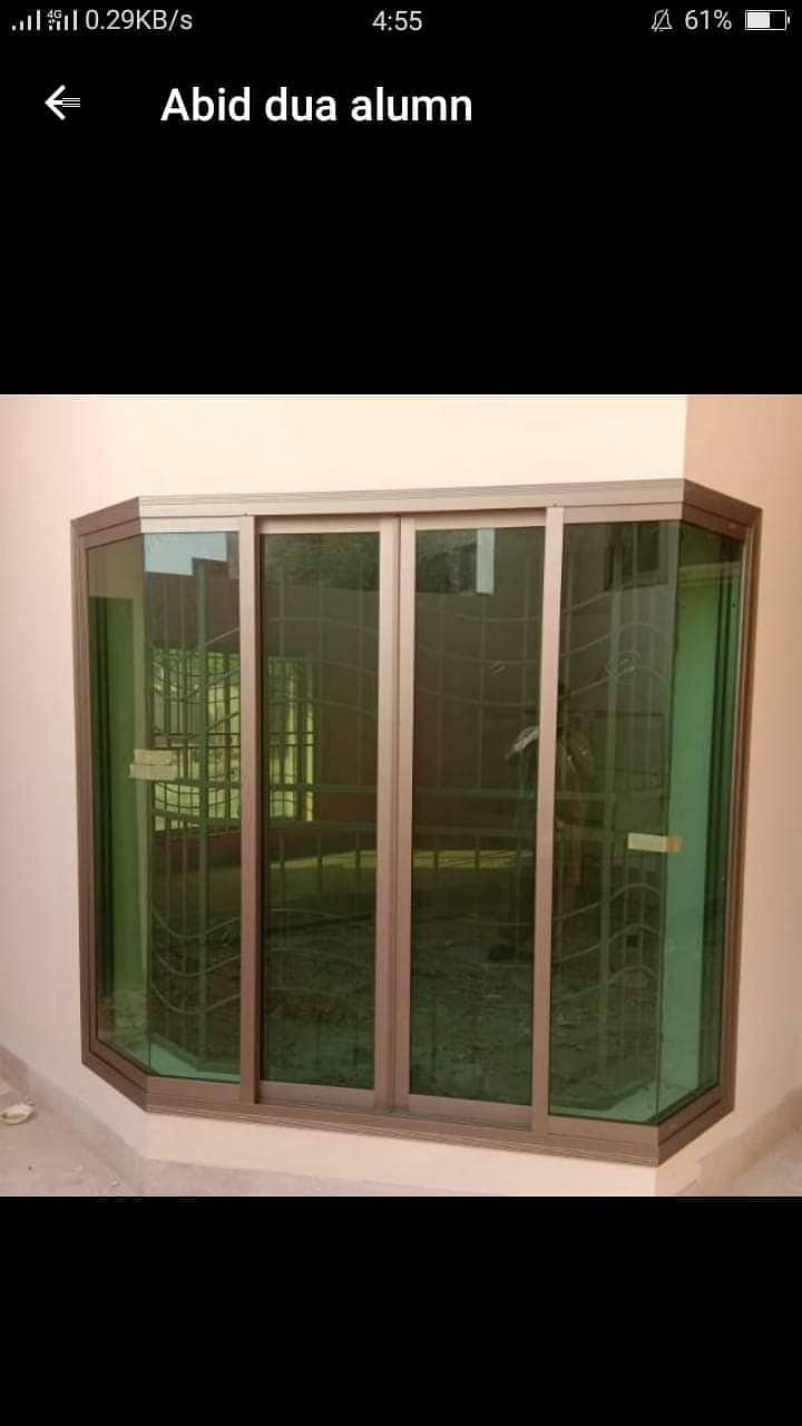 aluminium window/upvc door/glass work/partition/upvc window/cabine 9