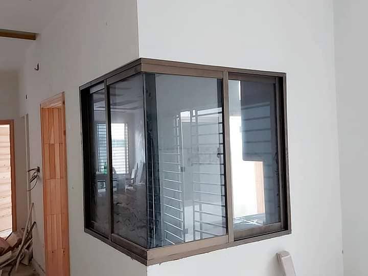 aluminium window/upvc door/glass work/partition/upvc window/cabine 12