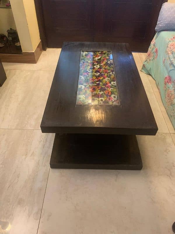 Centre Wooden Table with Drawer 1