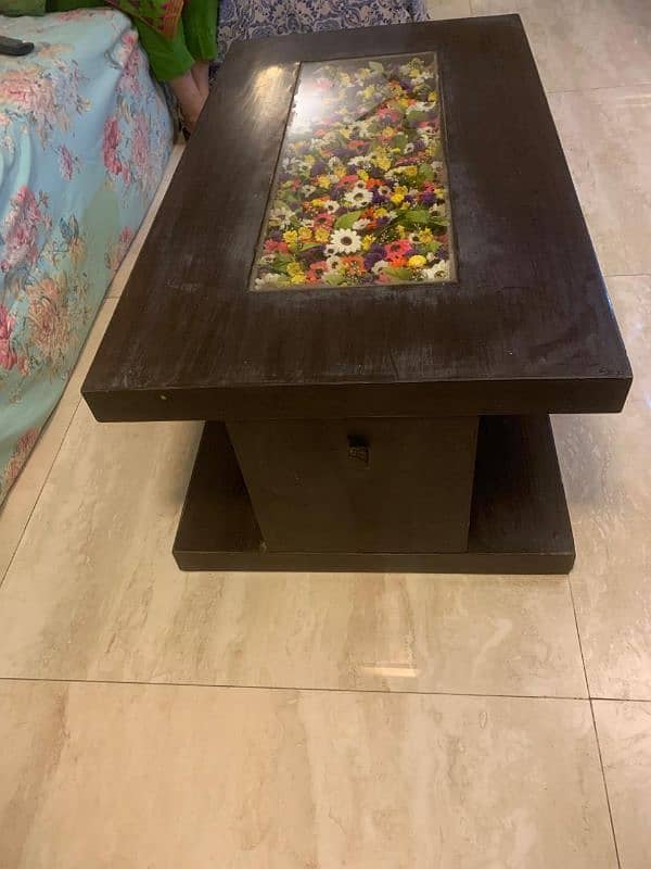 Centre Wooden Table with Drawer 3