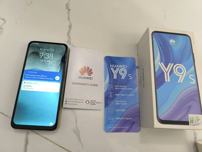 Huawei y9s (128gb) + PTA apprved 0