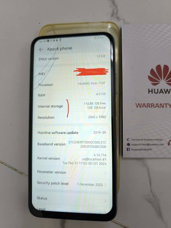 Huawei y9s (128gb) + PTA apprved 9