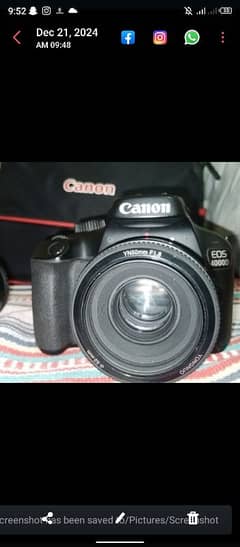 canon eos 4000d with extra lense