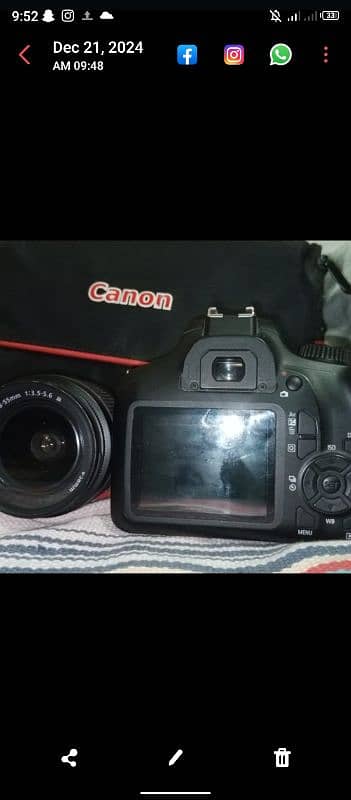 canon eos 4000d with extra lense 2