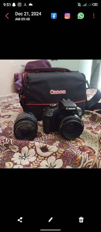 canon eos 4000d with extra lense 5