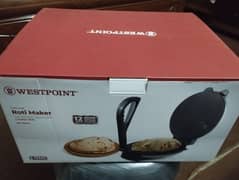 westpoint original Roti maker with warranty card  new product zero met