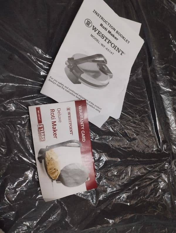 westpoint original Roti maker with warranty card  new product zero met 4