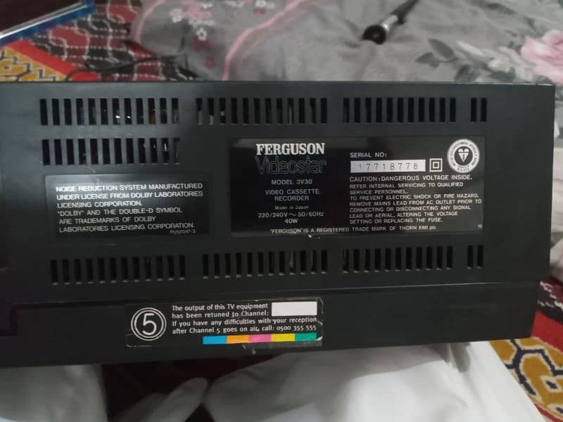 ferguson old model vcr ok and new condition full working 4