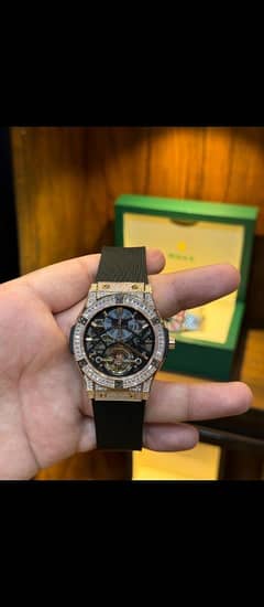 HUBLOT ICED OUT TOURBILLION