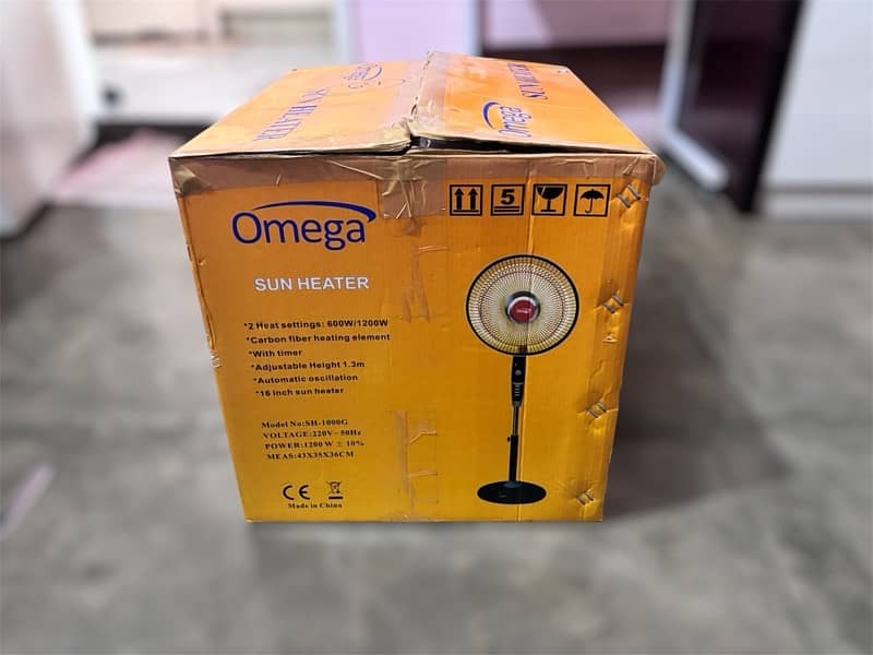 Omega Electric Sun Heater - like brand new one time used only 2