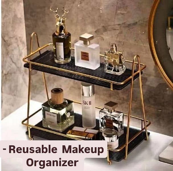 - Reusable Makeup Organizer. Now Available in Black, White, Multicolor. 0