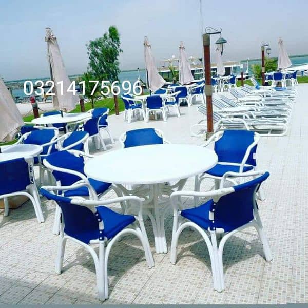 OUTDOOR GARDEN RATTAN UPVC FURNITURE SOFA SET CHAIRS TABLE UMBRELLA 2