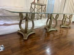 N. M. Furnishers Dining Table, 12 Chairs & Buffet Table