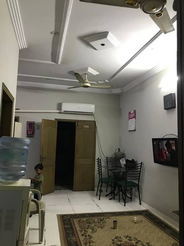 two bed dd first floor portion for rent in johar 4