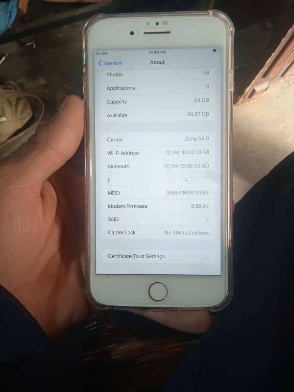 iPhone 8 plus ha 64 GB anytime sim working 18