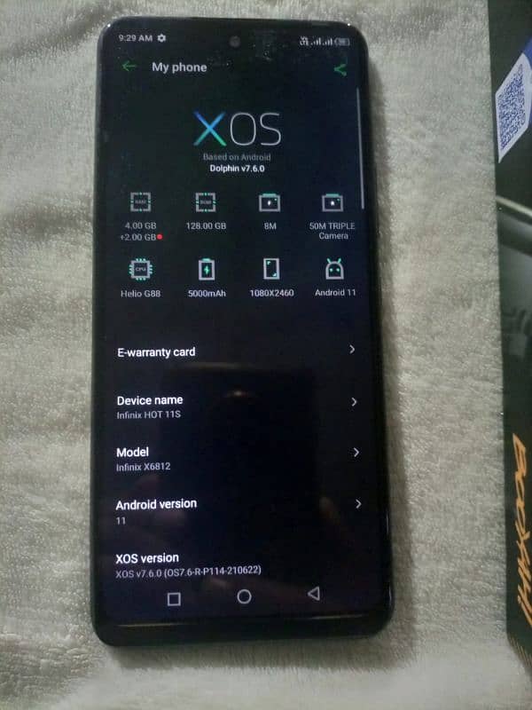 infinix hot 11s 4+2. RAM 128. GP all okay PTA proof 3