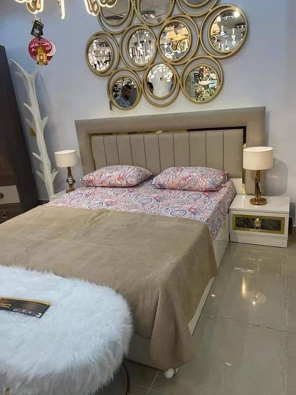 bed set dubal bed Turkish design on factory rets 11