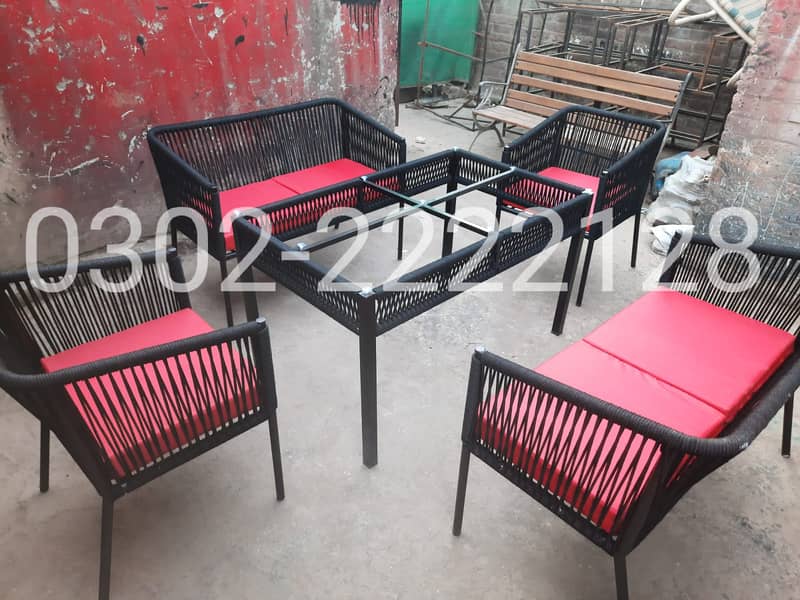 Rattan Garden Lawn Outdoor Furniture, Restaurant cafe rooftop chairs 1